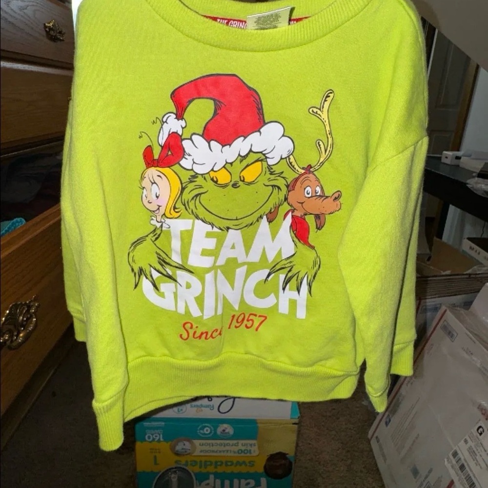 Team Grinch Kids Sweatshirt - Green